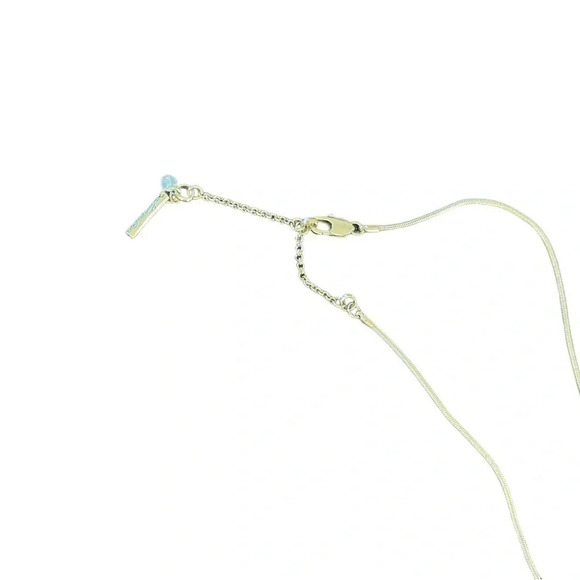 Kenneth Cole Stamped Gold Pendant Necklace Professional Business Office Wear - Picture 7 of 8